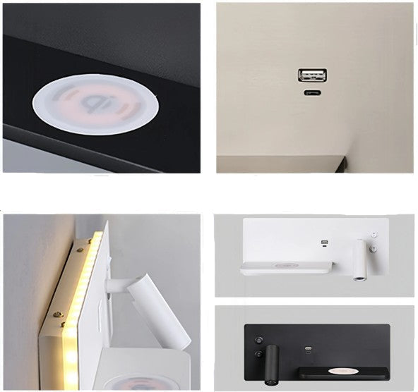 Applique murale chambre avec port usb