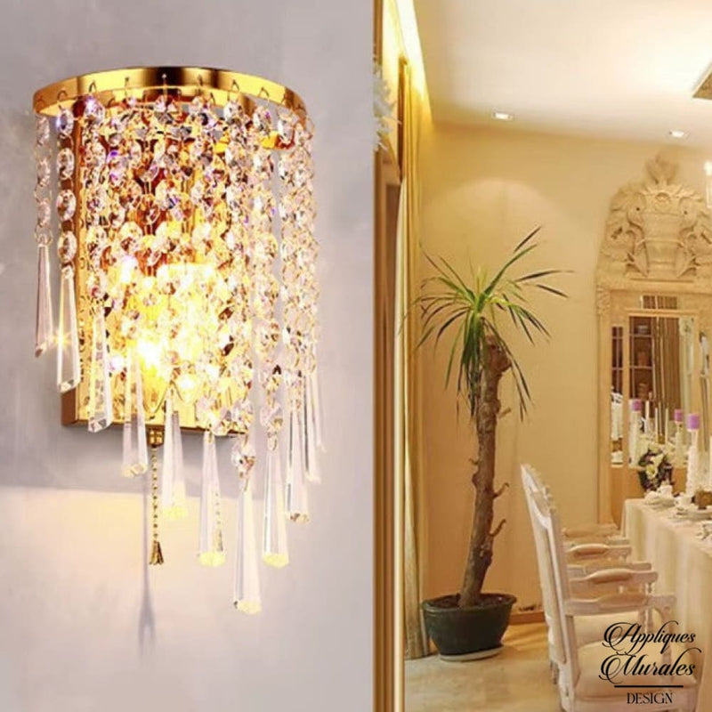 Applique cristal mural design