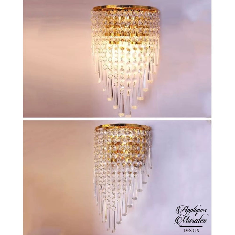 Applique cristal mural design