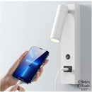 Applique led murale prise usb