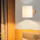 Applique mural bois et blanc