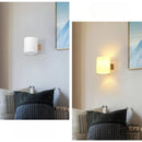 Applique mural bois et blanc