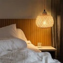 Applique mural en rotin