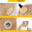 Applique mural en rotin