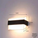 Applique mural exterieur noir