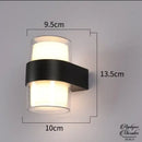 Applique mural exterieur noir