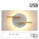 Applique mural led tete de lit usb