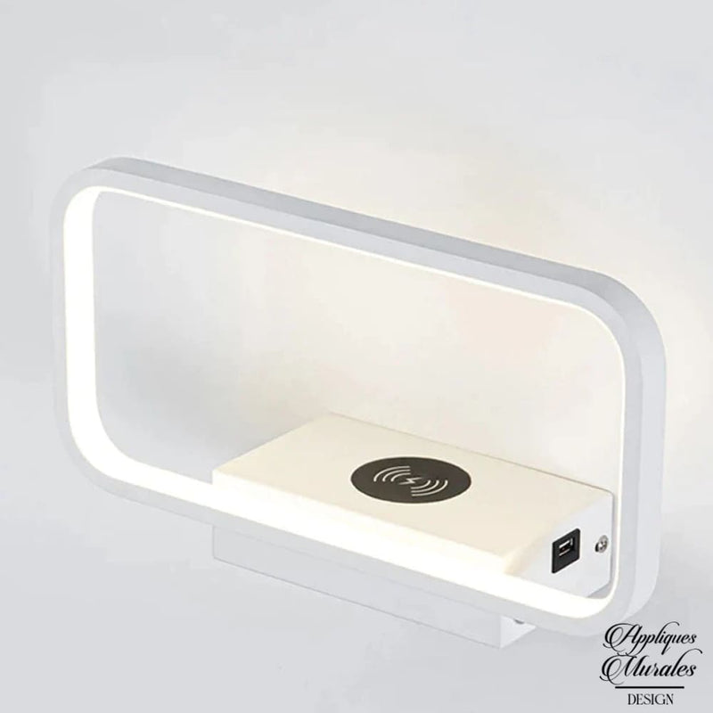 Applique mural led tete de lit usb