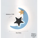Applique mural lune
