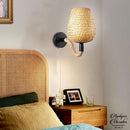 Applique mural rotin