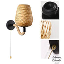 Applique mural rotin