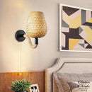 Applique mural rotin