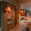 Applique mural rotin