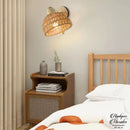 Applique mural rotin chambre