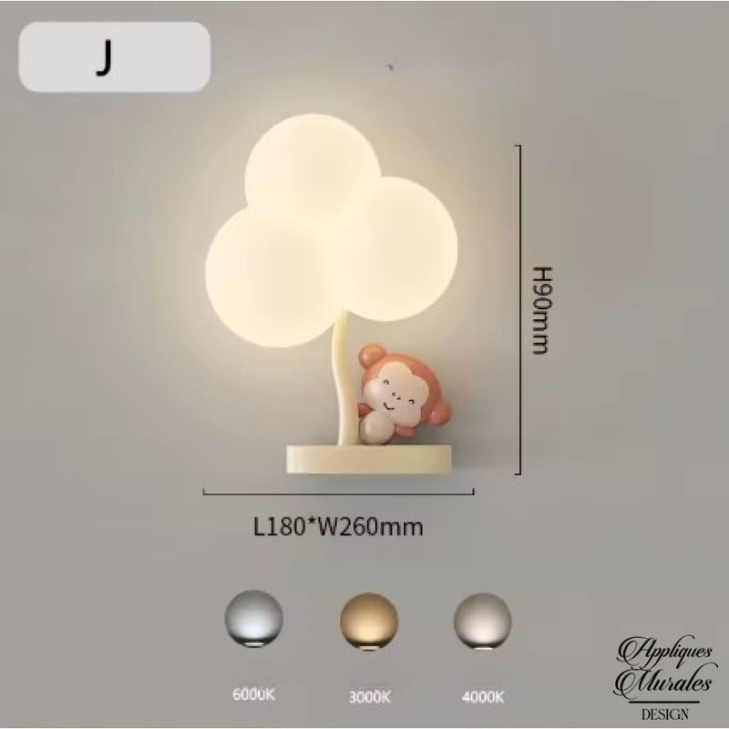 Applique mural singe