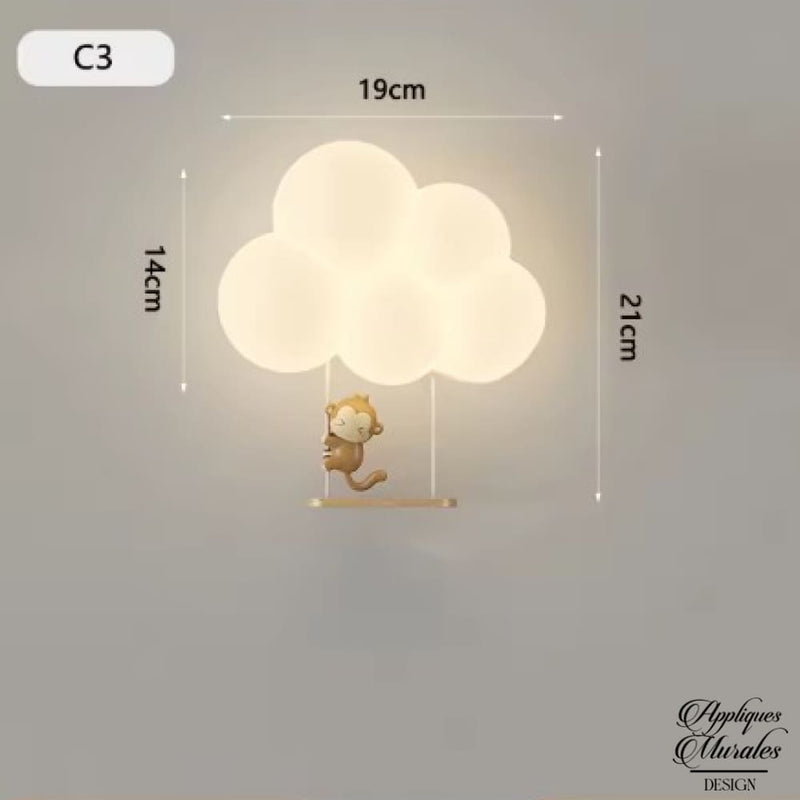 Applique mural singe
