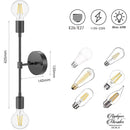 Applique murale 2 ampoules