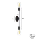 Applique murale 2 ampoules