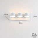 Applique murale 3 spots orientables