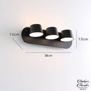 Applique murale 3 spots orientables