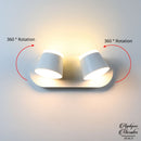 Applique murale 3 spots orientables