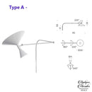 Applique murale à bras