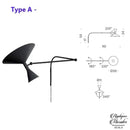 Applique murale à bras