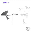 Applique murale à bras