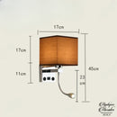 Applique murale abat jour