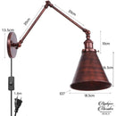 Applique murale articulée industrielle