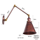 Applique murale articulée industrielle