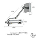 Applique murale articulée industrielle