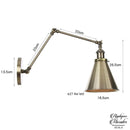 Applique murale articulée industrielle