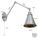 Applique murale articulée industrielle