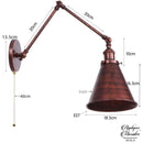 Applique murale articulée industrielle