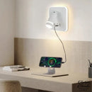 Applique murale avec liseuse et prise pour charger telephone