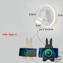 Applique murale avec liseuse et prise pour charger telephone