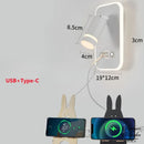 Applique murale avec liseuse et prise pour charger telephone