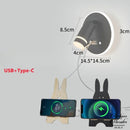 Applique murale avec liseuse et prise pour charger telephone