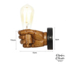 Applique murale avec main