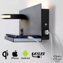 Applique murale avec usb