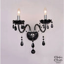 Applique murale baroque noire