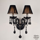 Applique murale baroque noire