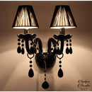 Applique murale baroque noire