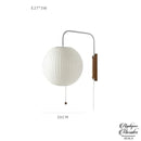 Applique murale blanche avec interrupteur