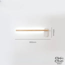 Applique murale blanche et bois