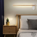 Applique murale blanche et bois