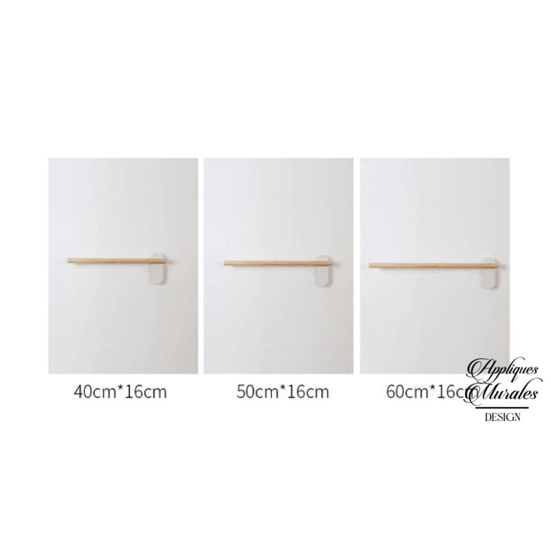 Applique murale blanche et bois