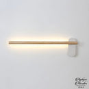 Applique murale blanche et bois