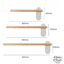 Applique murale blanche et bois